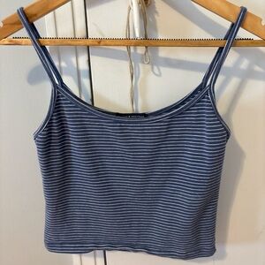 Brandy Melville Navy Striped Camisole